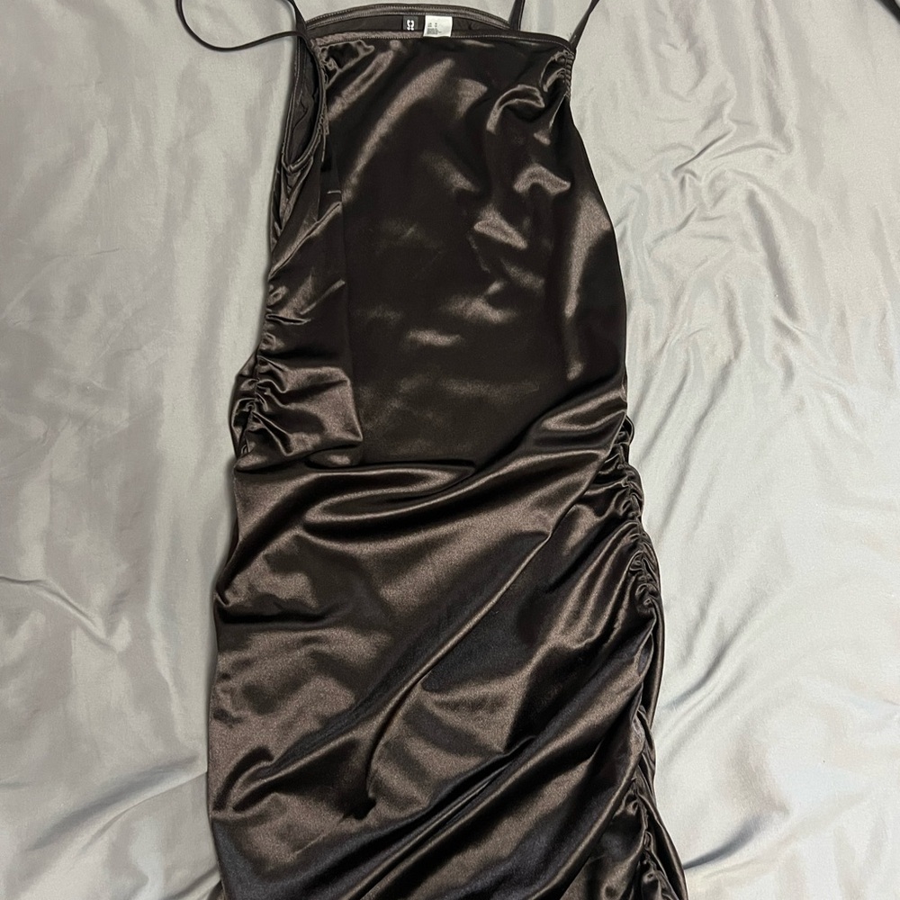 Black Satin Dress